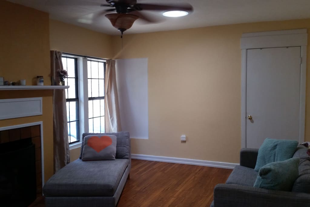 Living Room with Skylights - Door to Room #1
