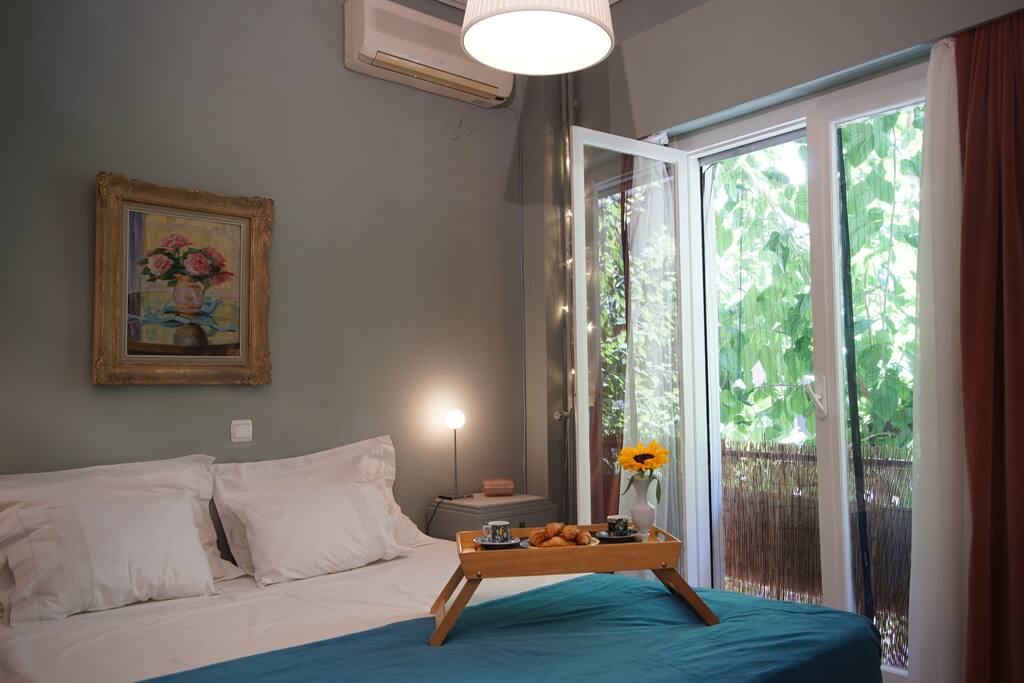 Small balcony looking at the mulberry trees