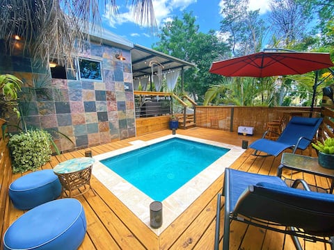 Private Pool Tiny House in Downtown Rincon!!