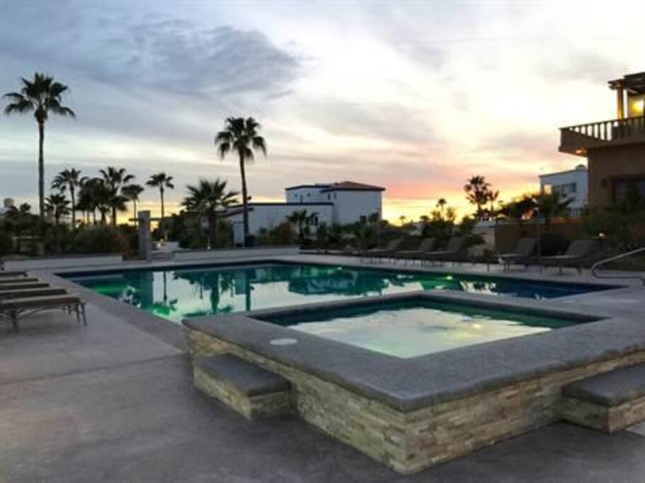 Beach Community Pool and Hot Tub