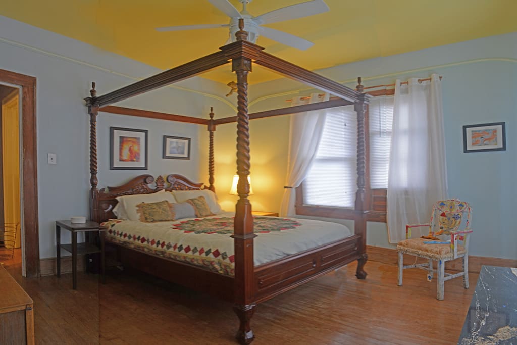 Bedroom. My daughter helps decorate it and calls it the Princess Room