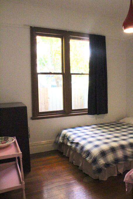 Lovely old windows provide plenty of natural light in this historic villa.