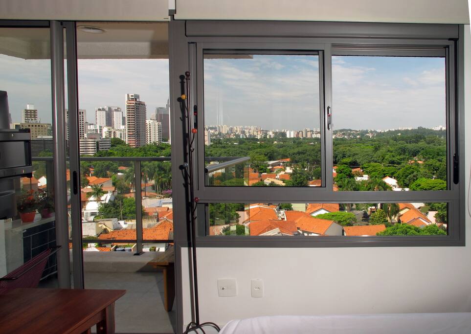 Vista ao amanhecer.