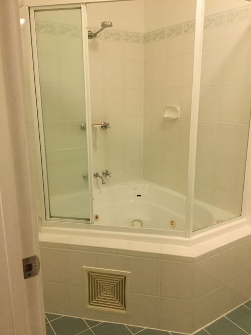 Private bathroom with spa bath