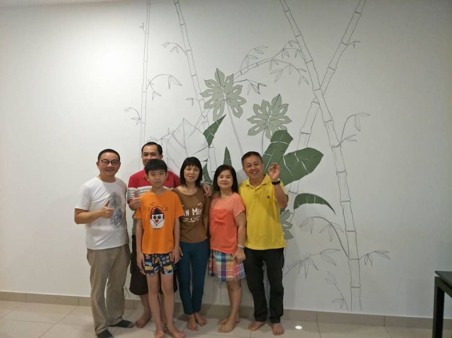 Enjoy Mural art in Nice, Cosy Condominium at Johor entertainment Hub
