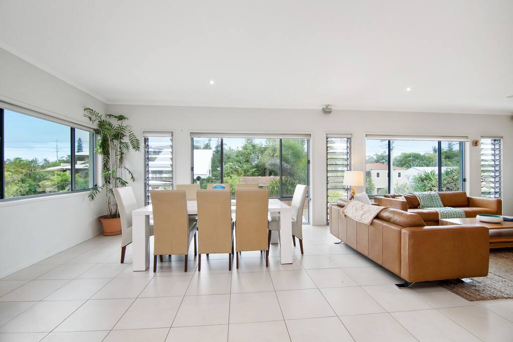 Enjoy the tropical views while dining