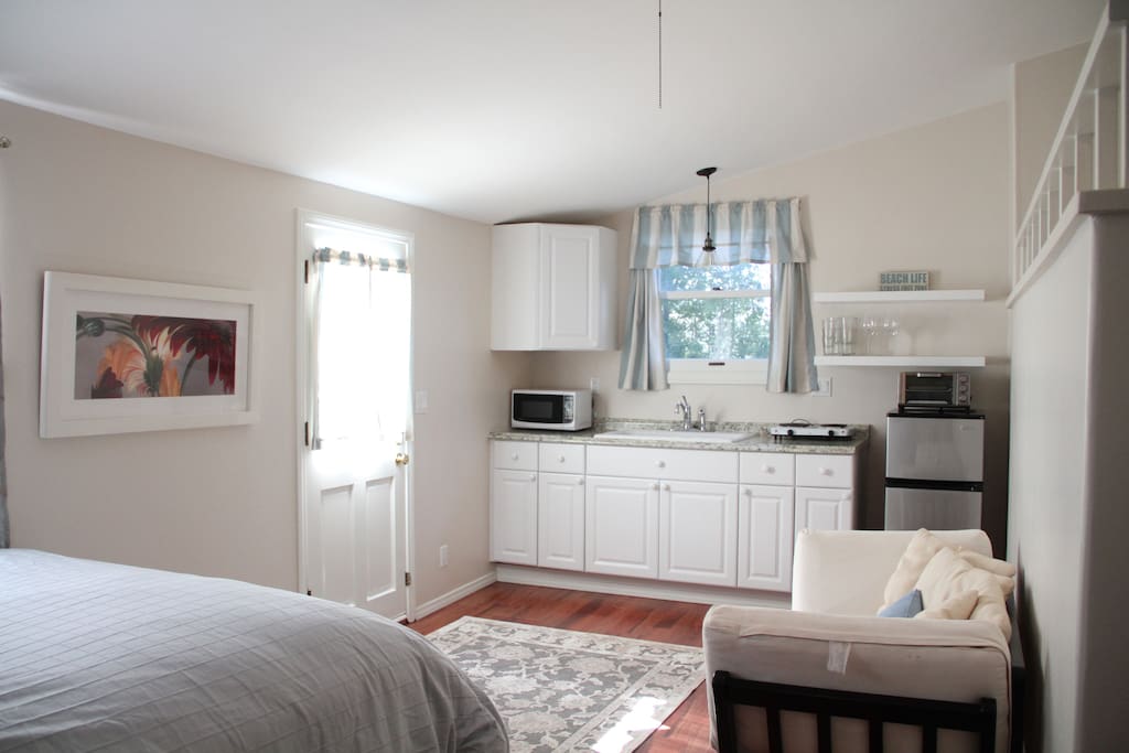 Lots of sunlight beams through the open and comforable living space