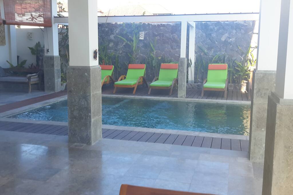 Pool view from Beach room