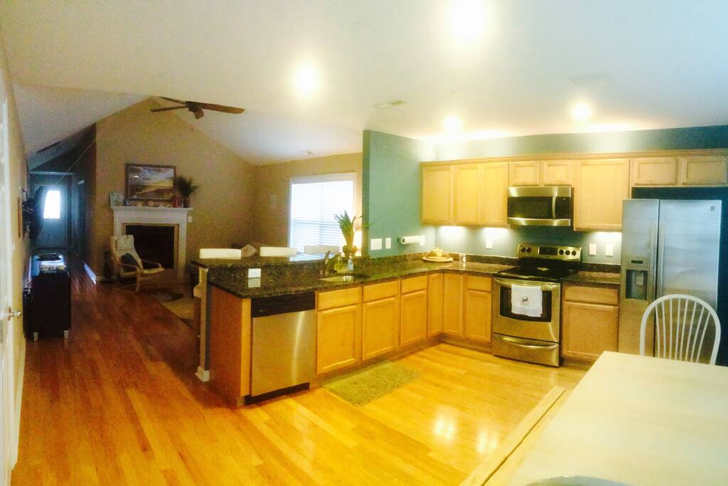 Kitchen and bar