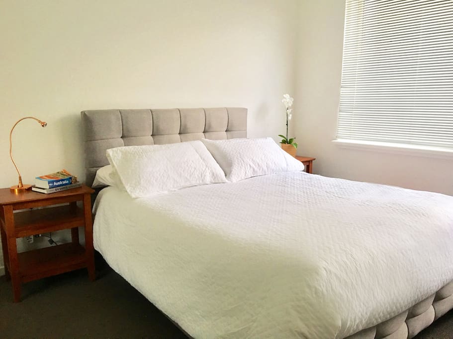 Bedroom 1. Double bed with new and high quality mattress.