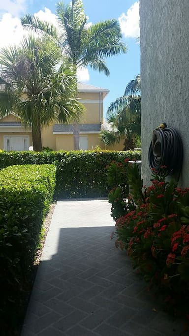 Front of Townhouse -walk-way to front door.