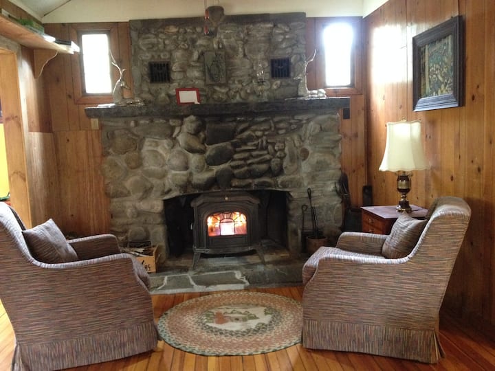 cozy up to the wood burning stove
