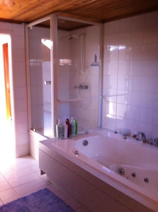 Bathroom, Shower and Jacuzzi