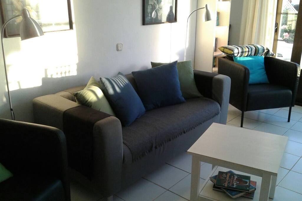 Relax in the comfy seating area