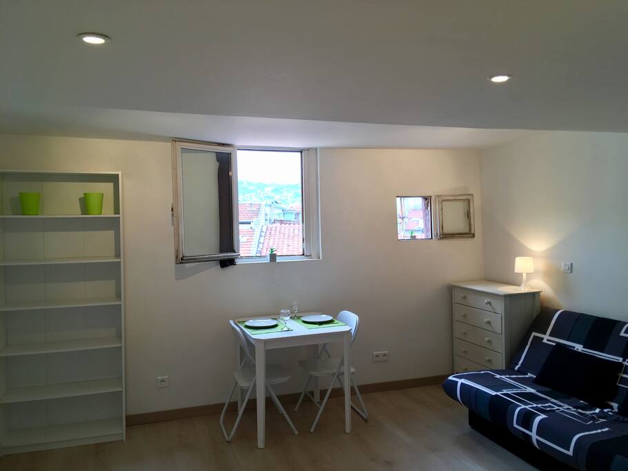 Light and airy open plan living area