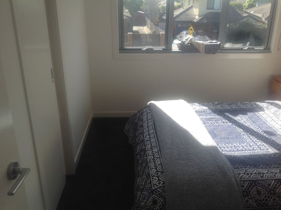 Bedroom with walk in robe.