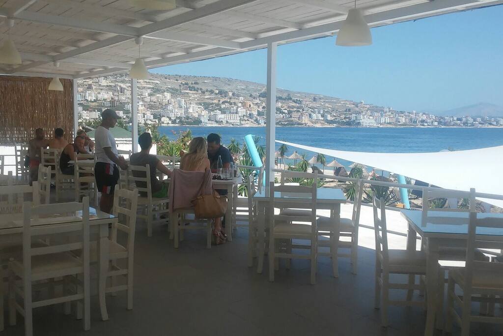 Restaurant infront of your room with delicious albanian meals and breakfast possibilities