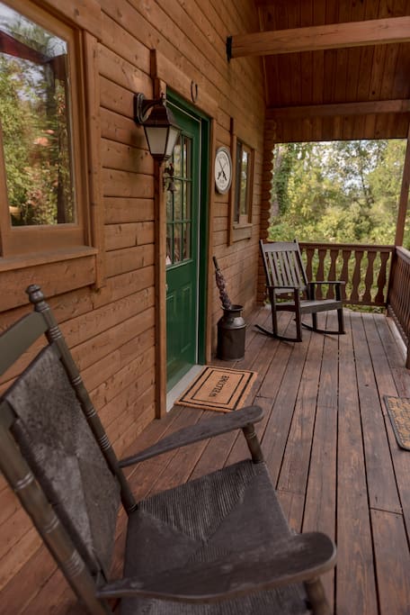 Relax on the front porch while listening to the sounds of nature all around you.