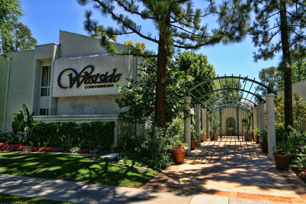 Front entrance -guest parking area