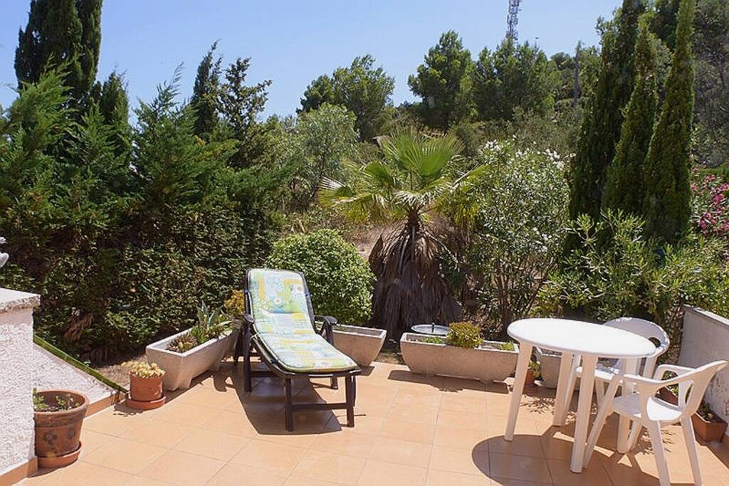 Terrasse arrière (plein sud)