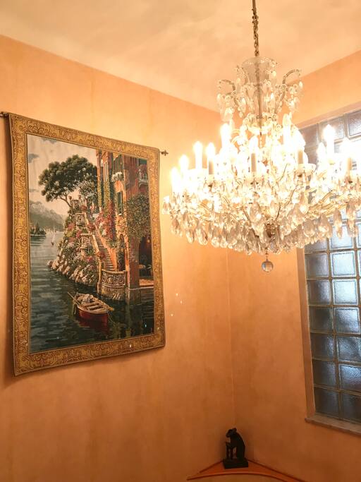 Lustre en cristal de bohème