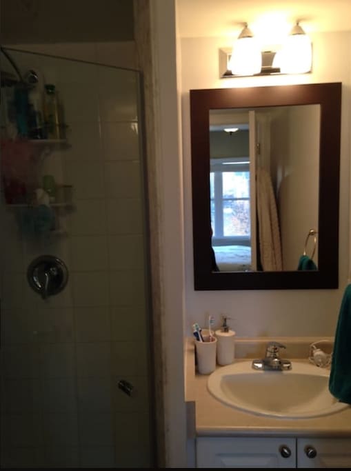 En suite bathroom.