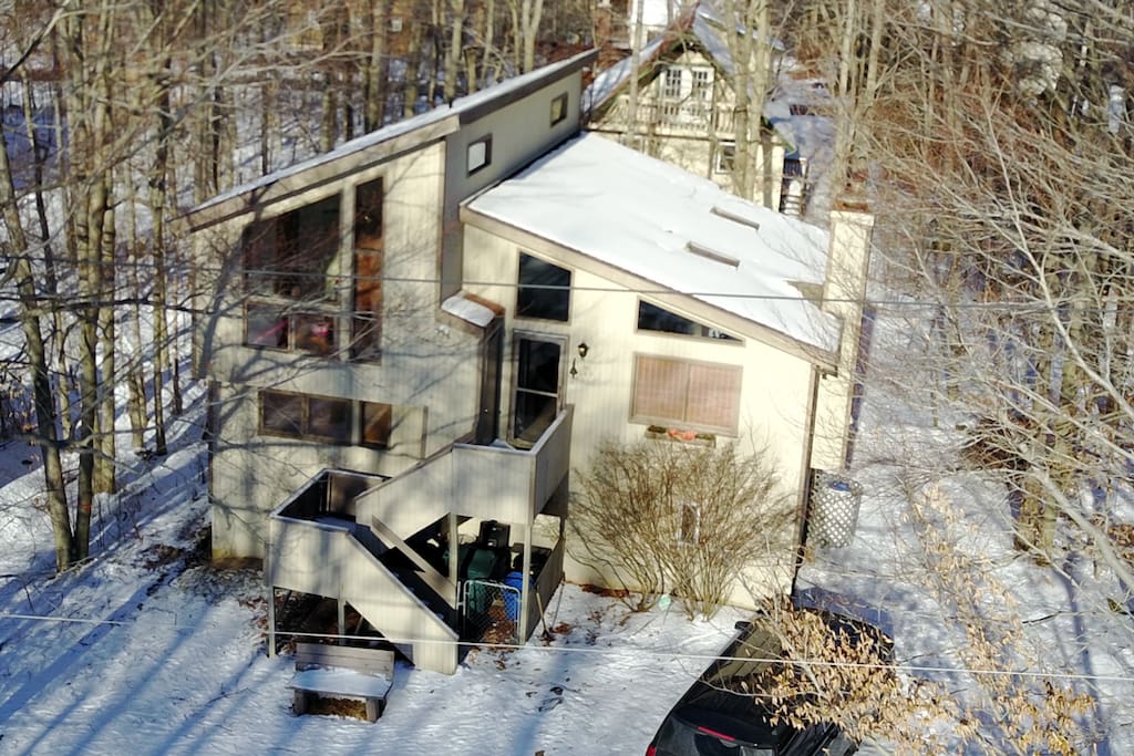 Now that's a nice view of our house from a drone.