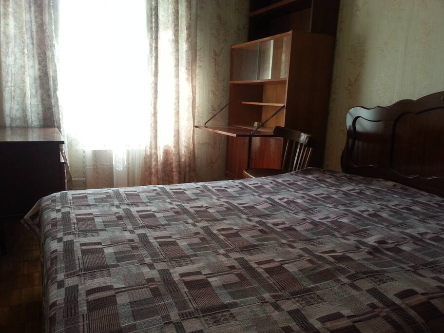 Bedroom with queen-size bed