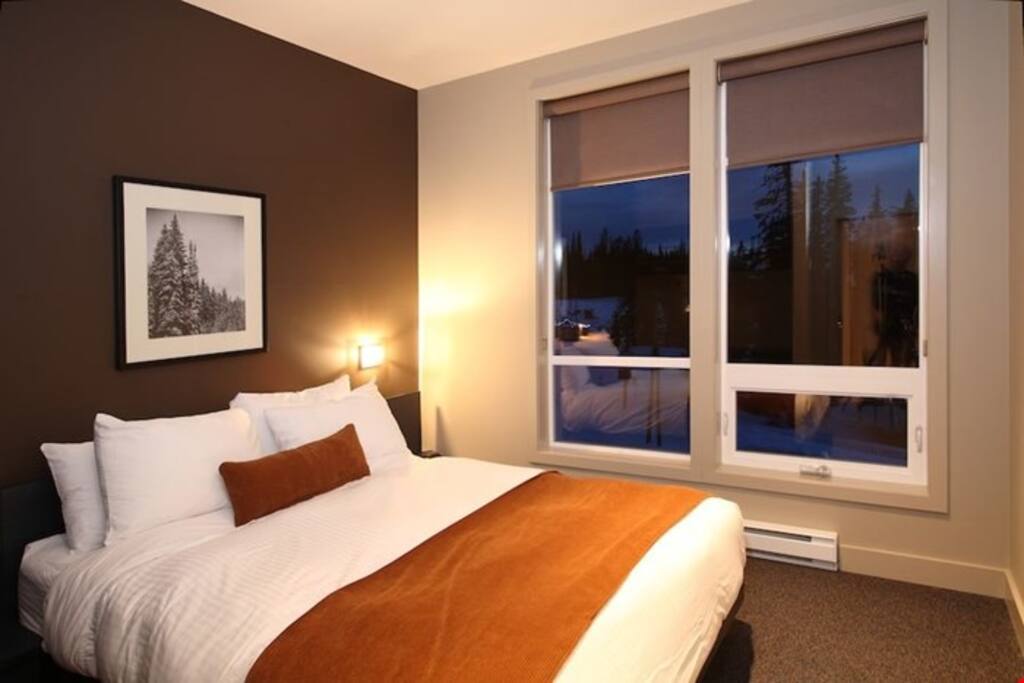 Get a good night's sleep in one of the luxurious beds.