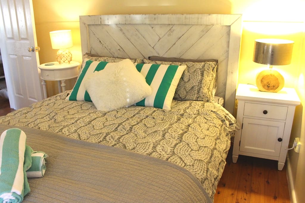 Unique Fresh white furnishings to make your stay very special and lovely linen too.