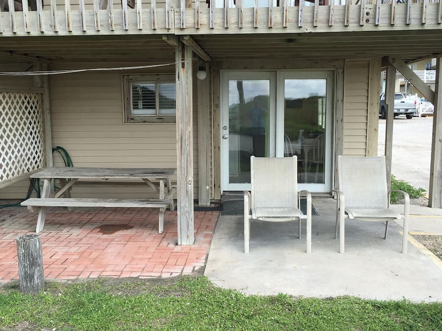 Back Patio to sit back and re