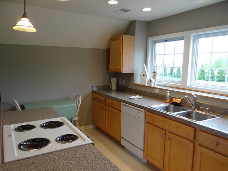 Galley style kitchen