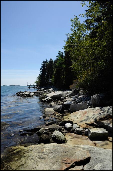 Part of the 265' of shoreline