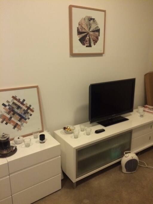 TV and heater