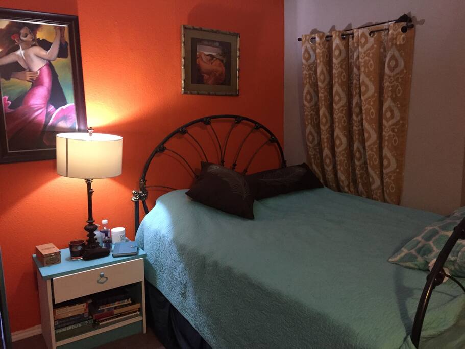 Bedroom & bathroom are upstairs