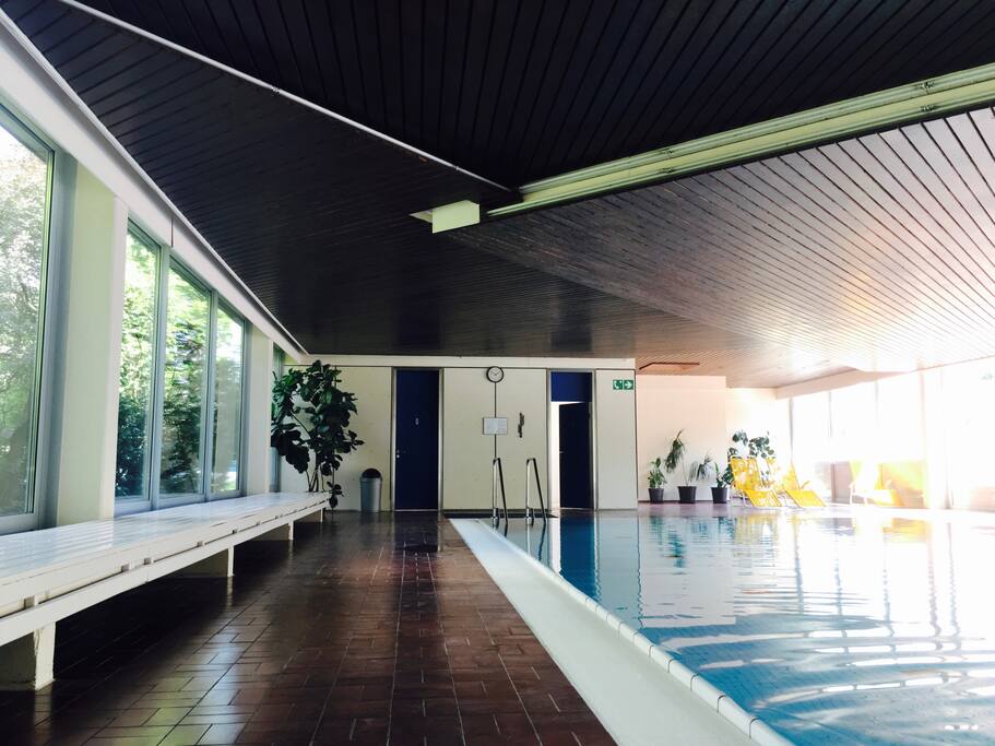 Downstairs pool. And Sauna. Included in booking.