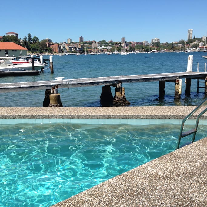 Swimming pool and pier