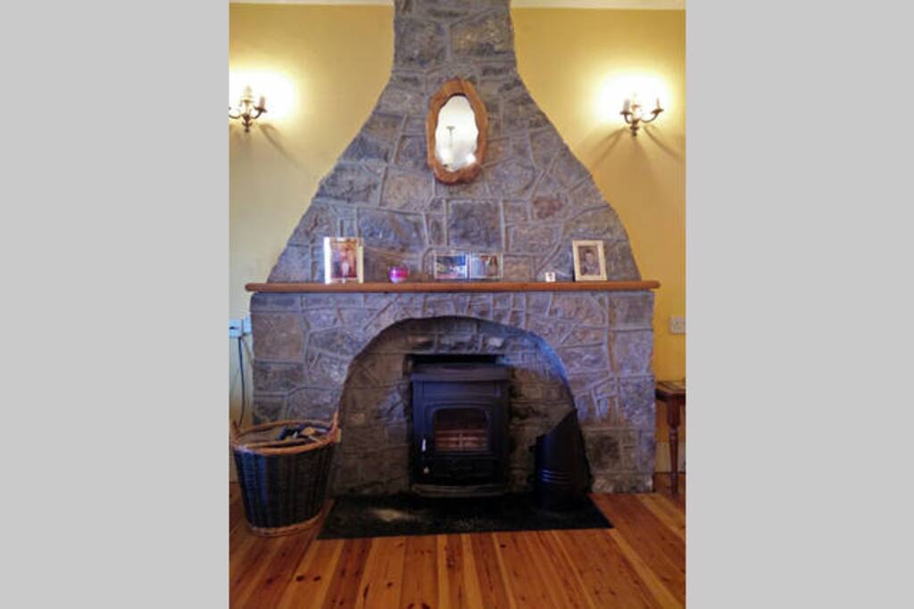 Shared living room - fireplace