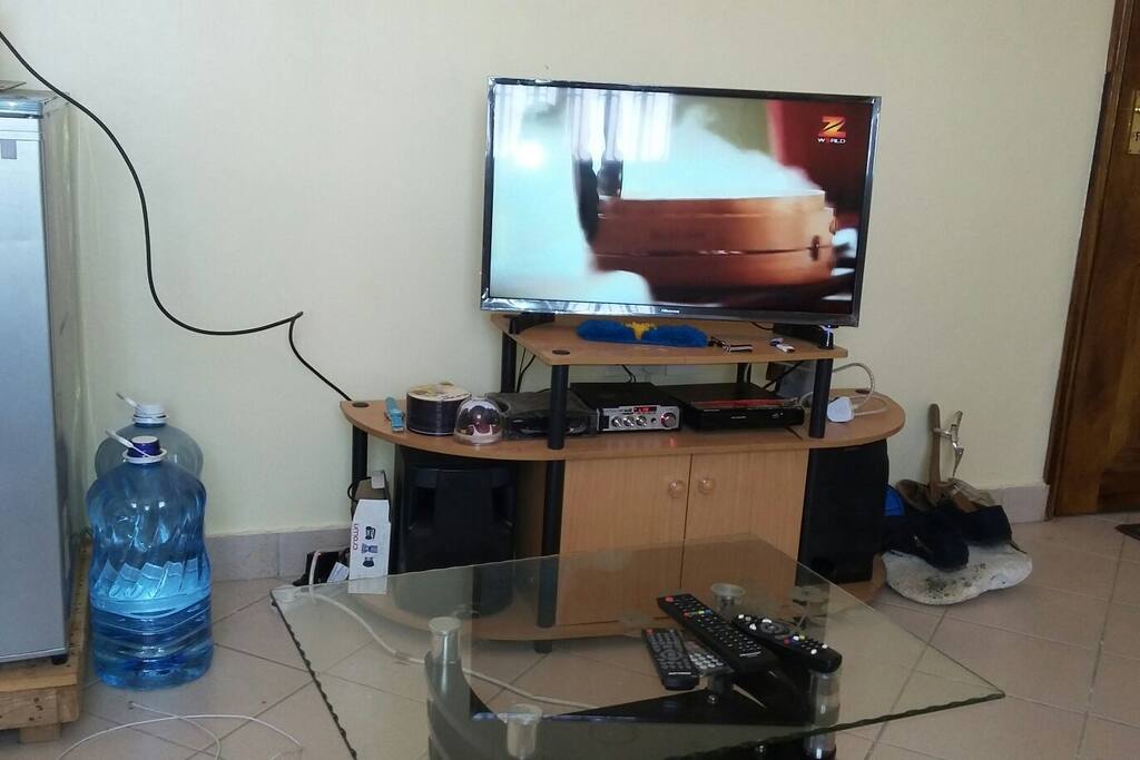 TV and dvd and hifi for music and party
