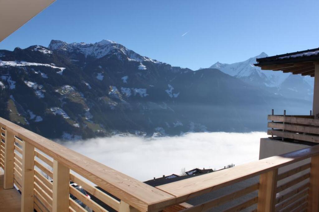 Ausblick vom Balkon