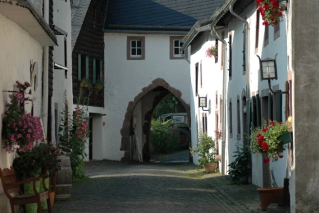 Die Straße "Burgbering".
