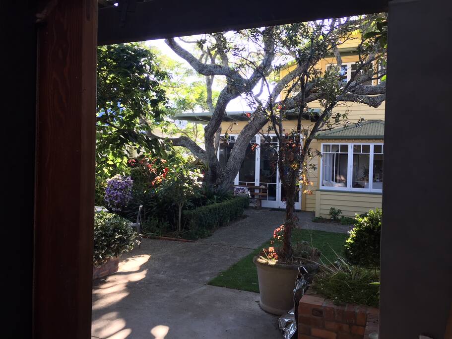 View from inside the studio’s door