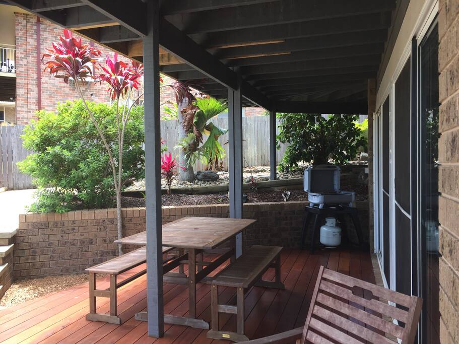 Outdoor deck + BBQ