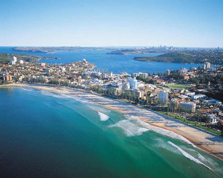 The famous Manly Beach