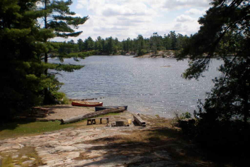Beach, South east side of point.