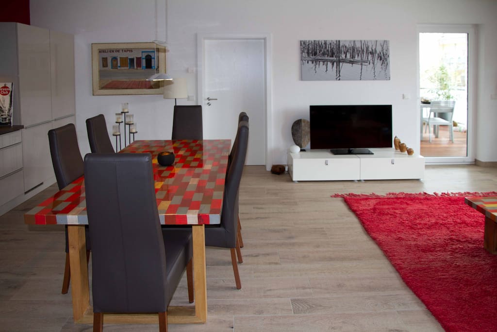 Küche, Esszimmer, Wohnzimmer