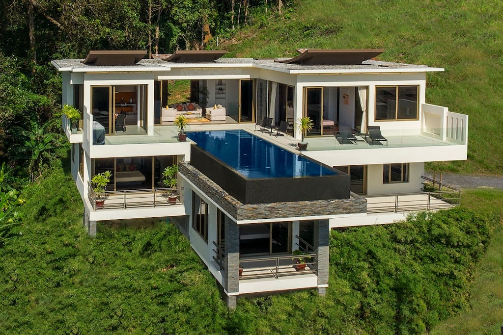 Villa Grande, Aerial View