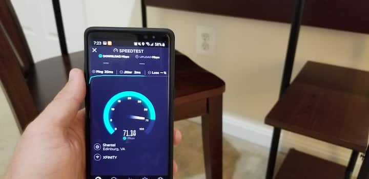 ความเร็วอินเทอร์เน็ตแตกต่างกันไปตั้งแต่ 50 ถึง 75Mbps  เหมาะสำหรับการท่องอินเทอร์เน็ตดูวิดีโอ YouTube และดู Netflix 
