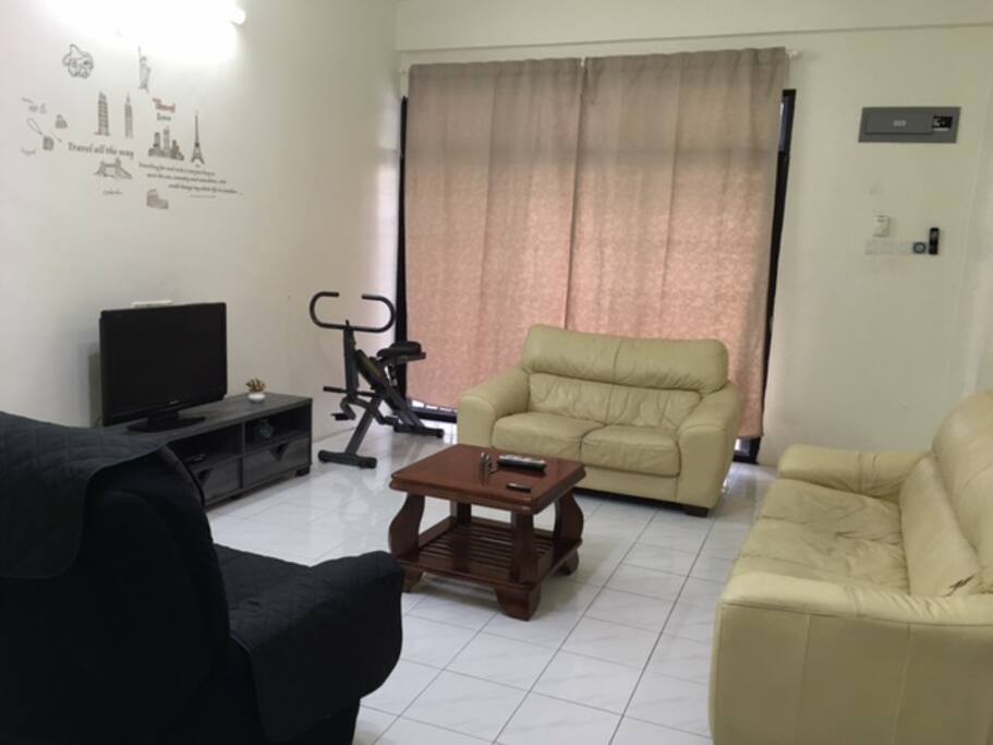 Ground floor Living Hall with exercise raider