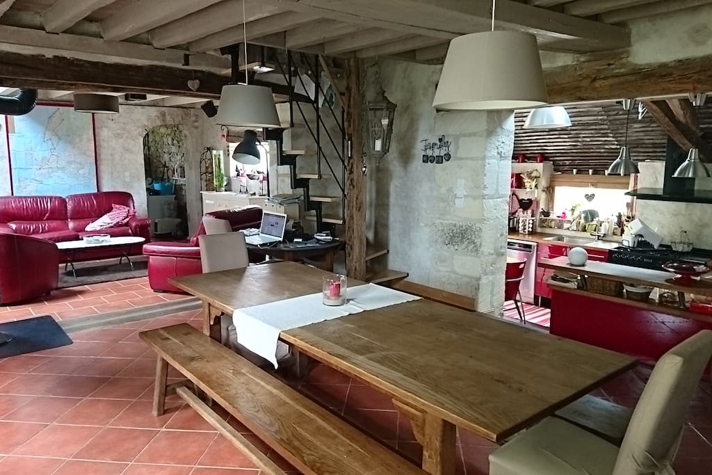 Salon séjour cuisine